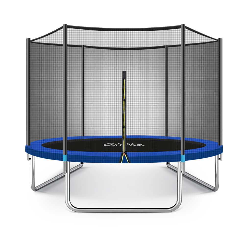 Identificeren aspect Voorspellen 8FT with Safety Enclosure and Ladder Round Blue Outdoor Trampoline for Kids  400LBS Capacity - Calmmax Trampoline for Sale