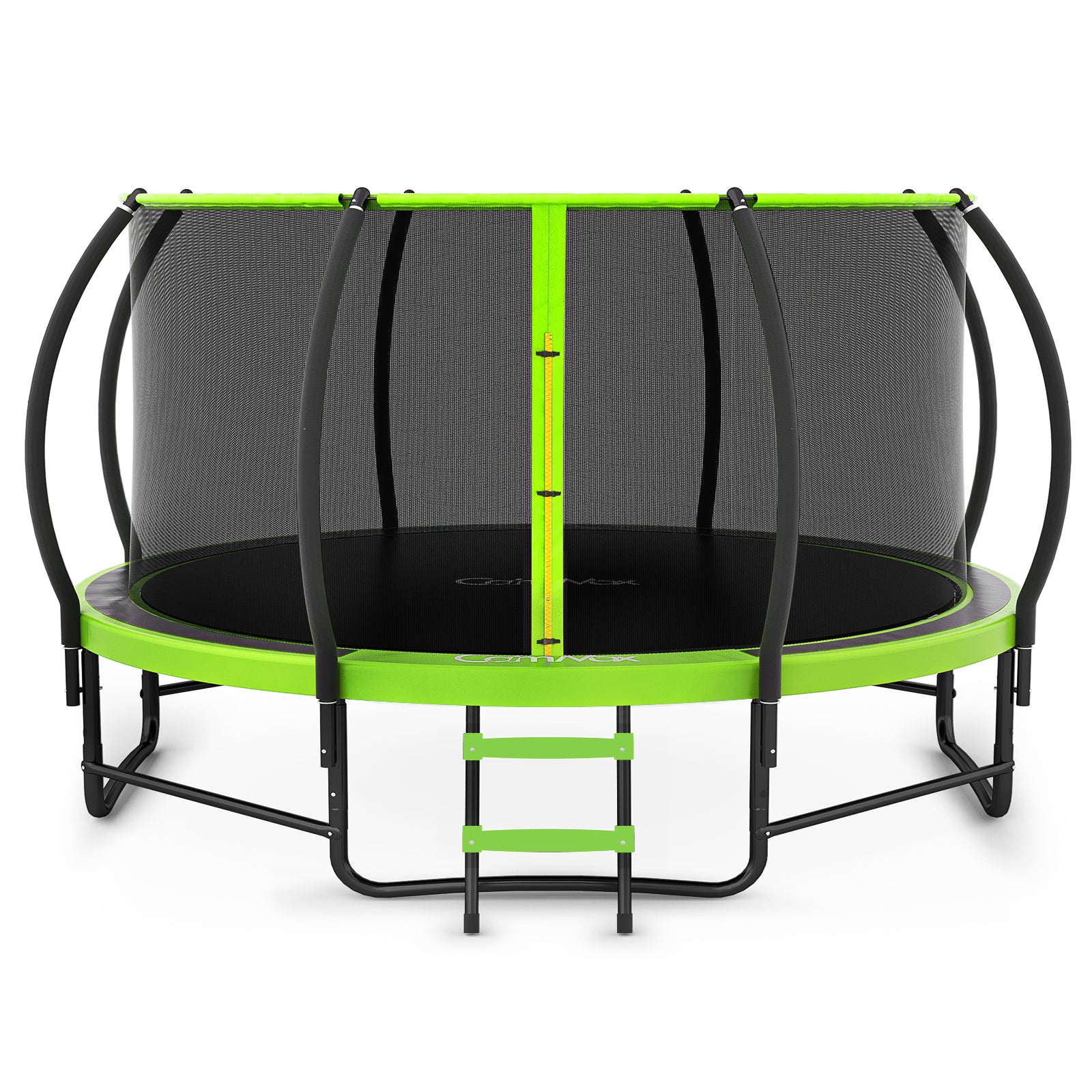 CalmMax 12FT Trampoline with Enclosure Recreational Trampolines with Ladder - ASTM Approval- Outdoor Trampoline for Kid Adults