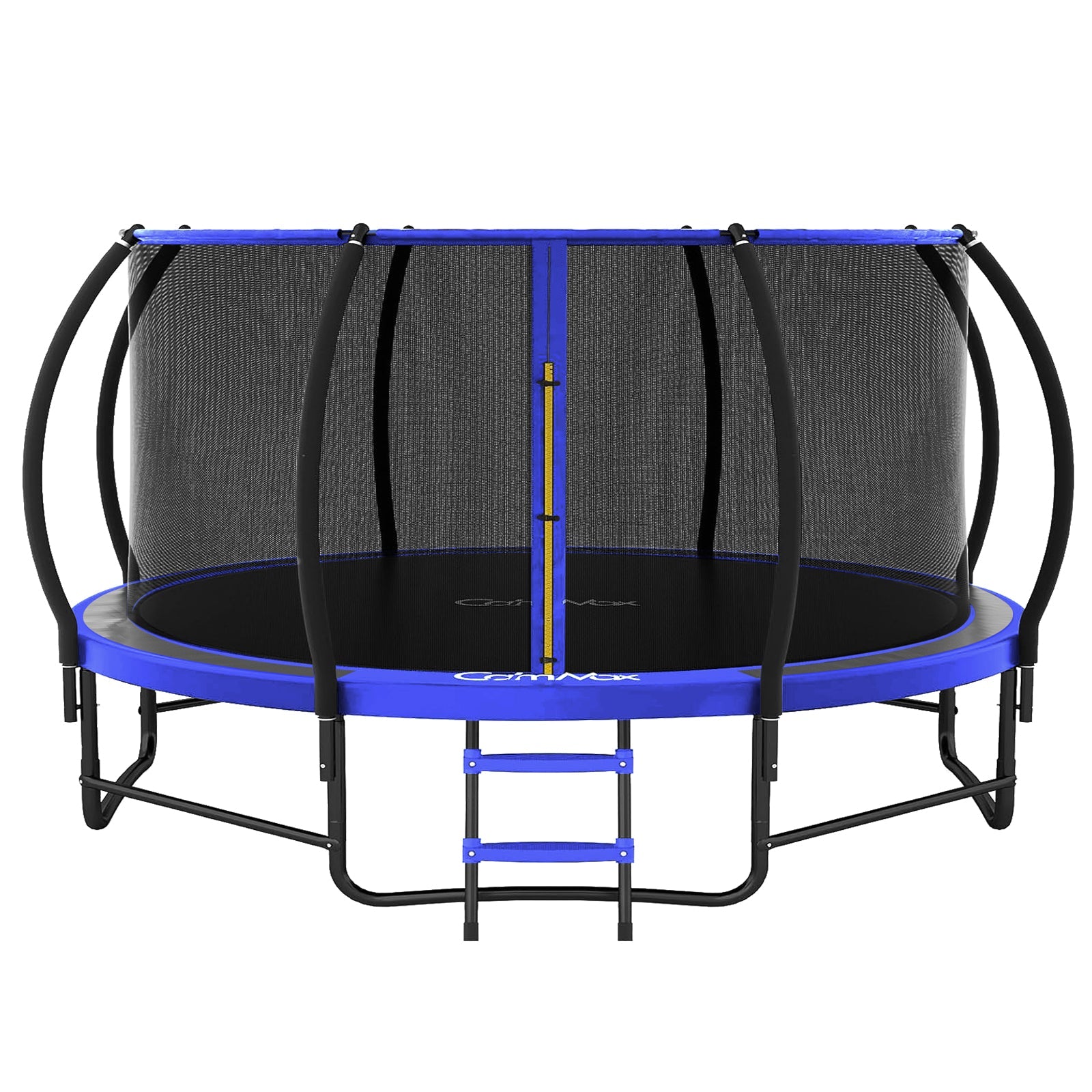 CalmMax 12FT Trampoline with Enclosure Recreational Trampolines with Ladder - ASTM Approval- Outdoor Trampoline for Kid Adults Blue